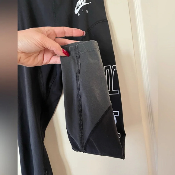 Nike Air Black& Gray Stretch Leggings Women’s small - Picture 6 of 10